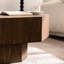 Table basse 30,15 pouces de forme octogonale avec matériau, ambiance rétro, structure stable pour la chambre à coucher, esthétique moderne, finition laquée