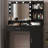 Vanity Desk With Mirror & Light, Large Drawer Three Level Storage Dresser, 3 Lighting Modes Adjustable Brightness, Bedroom Dressing Table(Black)-1891013688