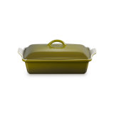 Le Creuset Heritage Stoneware 4 Qt. Rectangular Casserole with Lid