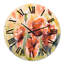 Coquelicot rouge sur un champ - horloge murale traditionnelle-60282124
