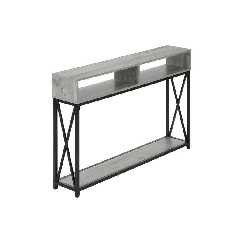 Accent Table, Console, Entryway, Narrow, Sofa, Living Room, Bedroom, Contemporary, Modern, Gray