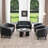 Boney Tufted Faux Leather Upholstered Small Loveseat-2000466218