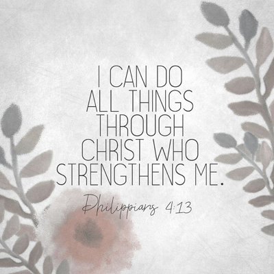 " I Can Do All Things Floral " by Allen Kimberly