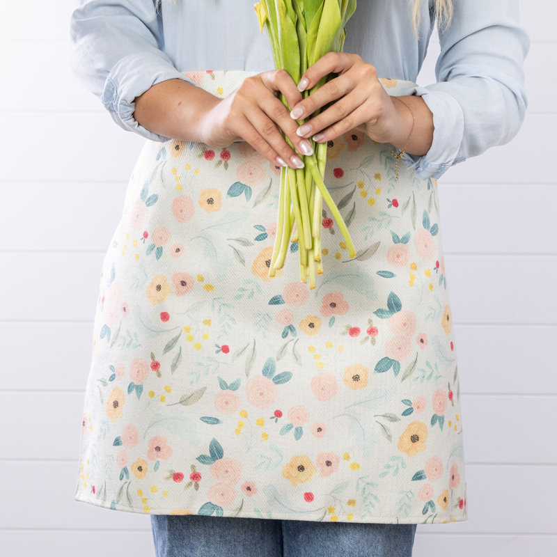 Tissu fleur demi-tablier décorations pour la maison printemps