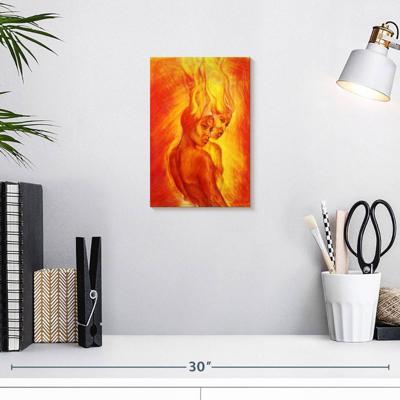 Leisha Shango Flames, 12" H x 8" W