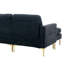 Canapé modulaire convertible en L 110,6 po avec repose-pieds mobile