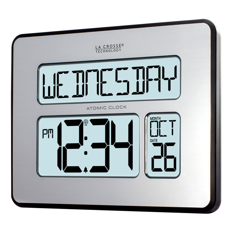 Digital Atomic Calendar Clock with Backlight