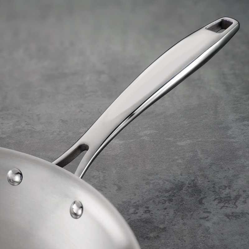 Tramontina Tri-Ply Clad Stainless Steel Gourmet Fry Pan, 12" Diameter