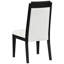 Table de salle à manger noire 5 avec rallonge de table amovible - esthétique transitionnelle, détails de chaise cannelée, finition à 4 sièges, look moderne, convient aux grandes réceptions