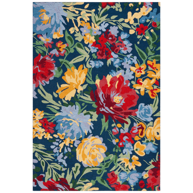 Red Barrel Studio® Alfonzo Hand Tufted Floral Rug | Wayfair