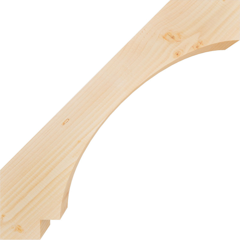 Attelle impériale du genou, Sapin de Douglas, Lisse, H 24 po x l 3,5 po x P 24 po