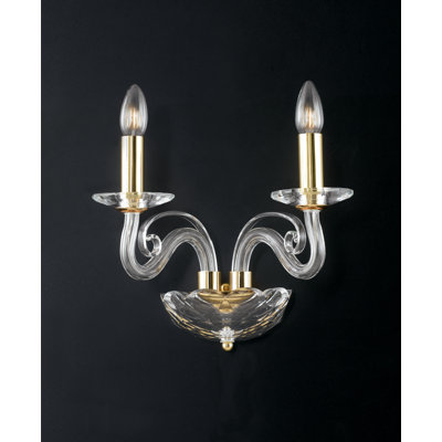 Ossafa Glass Candle Wall Light