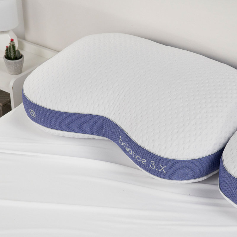 Bedgear Balance 3.X Cuddle Curve Performance Pillow - Large Medium Firm Pillow - Moisture Wicking