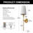 Traditional/Classcial Wall Lights, 27-Inch Tall Sconce With Remote Control