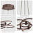 Alliber 1-Light Modern Square/Rectangle LED Chandelier with Aluminum Frame-1902771267-1902609489