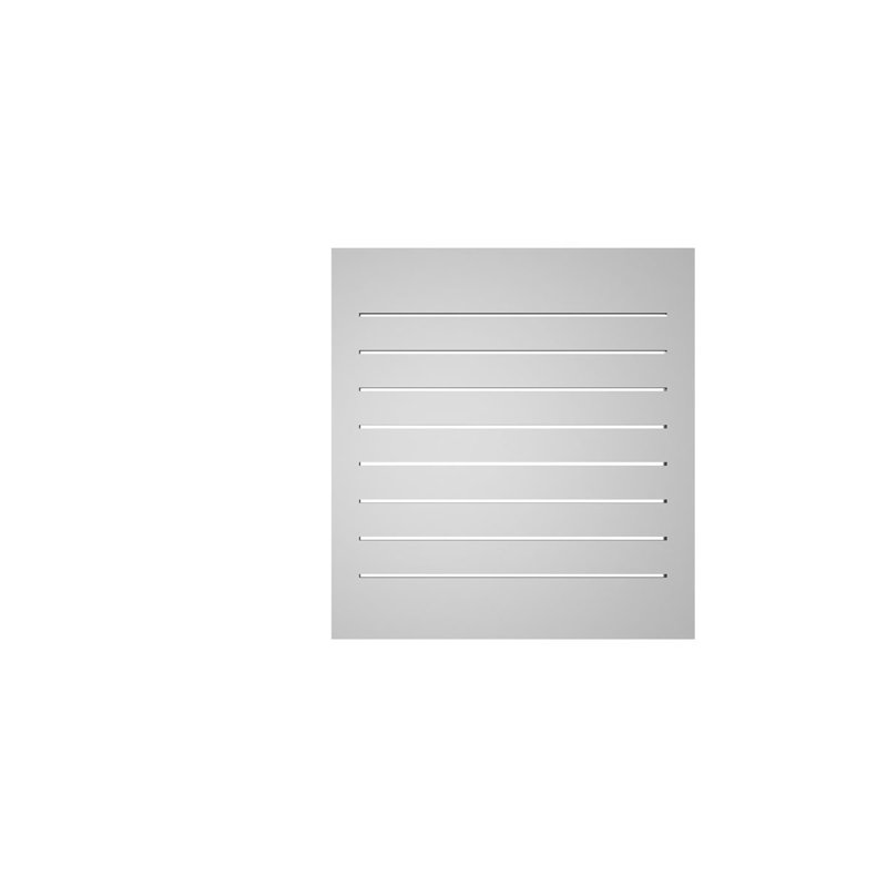 Évent à pignon fonctionnel en uréthane rectangulaire à fixation en surface, brun clair apprêté, H 28 po x l 26 po x P 1,5 po