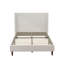 High Headboard Upholstered Queen Bed Frame With 12-Slat Support, Easy Assembly, Ivory Chenille, No Box Spring Required-1385854517