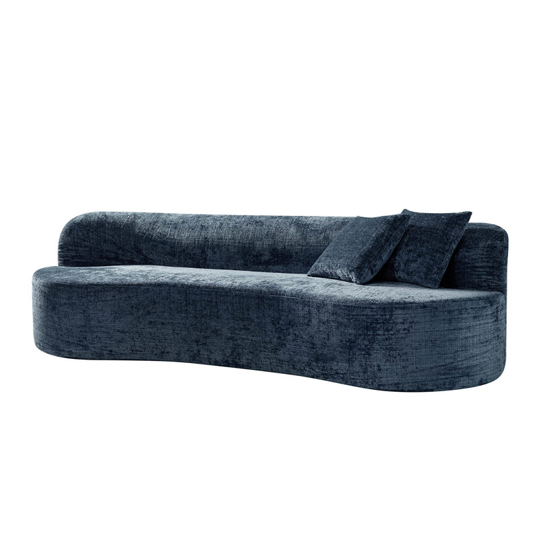 Canapé Eliseo Boneless L 94,5 po, Bleu ardoise