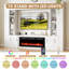 Meuble audio-vidéo 112 po avec foyer et lumières DEL-1275098580