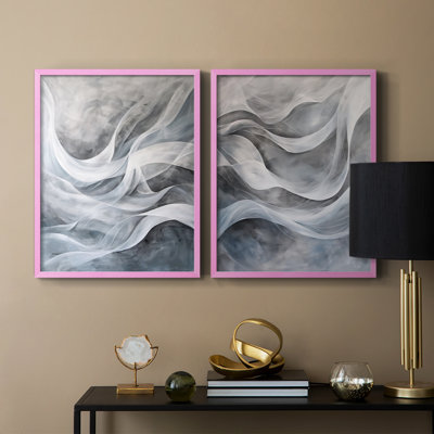 Série ABSTRACT CDLxxxi - reproduction encadrée de qualité supérieure - prête à être accrochée - aucun clou requis - aucun clou requis