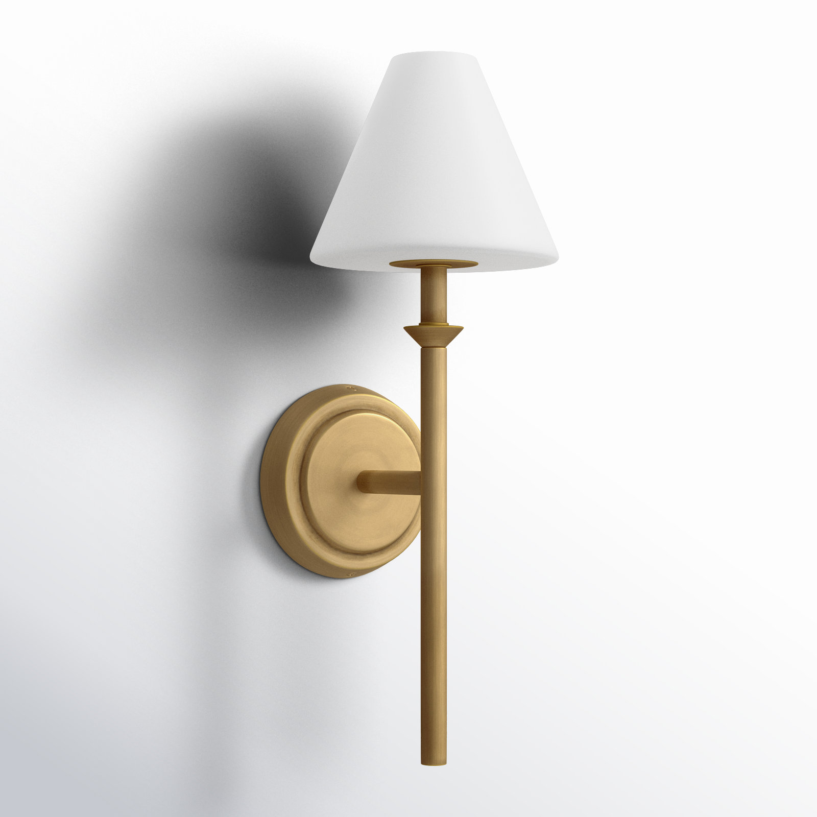 Greta Single Light Bath Sconce, Gold