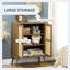 Buffet avec portes en rotin