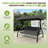 Hendren 3 Person Porch Swing with Canopy-464878459