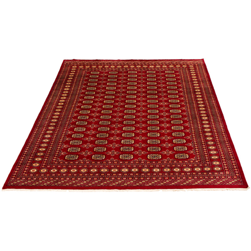 Tapis rouge foncé Finest Peshawar Bokhara 7 pi 10 po x 10 pi 0 po