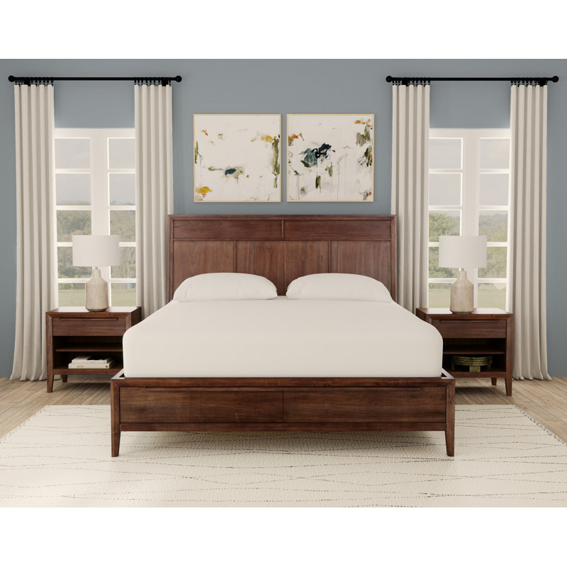 Ralston Queen 3pc Walnut Bedroom Set