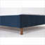 Base de lit tapissier grand format en velours bleu - tête de lit à oreilles capitonnée de 54 po, aucun sommier requis-1609281054-1609281052