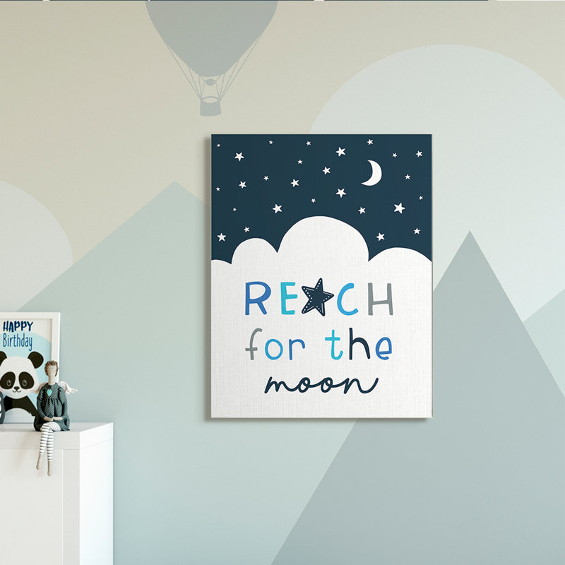 Reach For Moon Moon, Toile tendue, H 48 po x l 36 po x P 1,5 po
