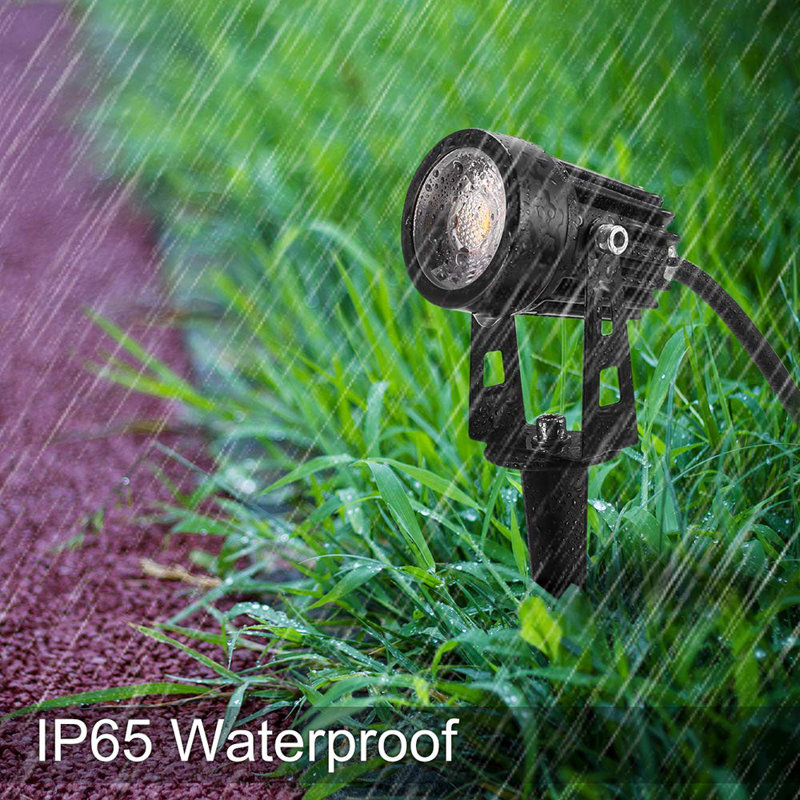 Brown Cast Aluminum LED Outdoor Spotlight with Narrow Beam