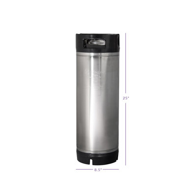 Kegco Kegs 5 Gallon Ball Lock Keg - RubberHandle - Set of 2