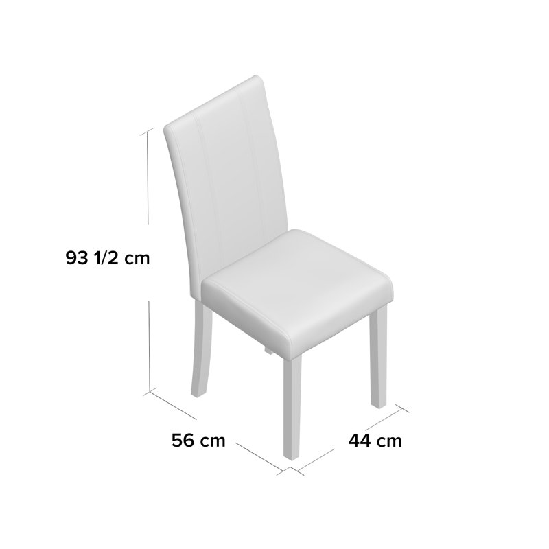 Tereza 45.5cm H Upholstered Side Chair, Black