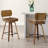 26" Swivel Upholstered Counter Height Bar Stool-830138022-823337385