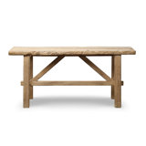 Approx. 5-5.5ft Long Rustic Vintage Console Table Weathered Natural