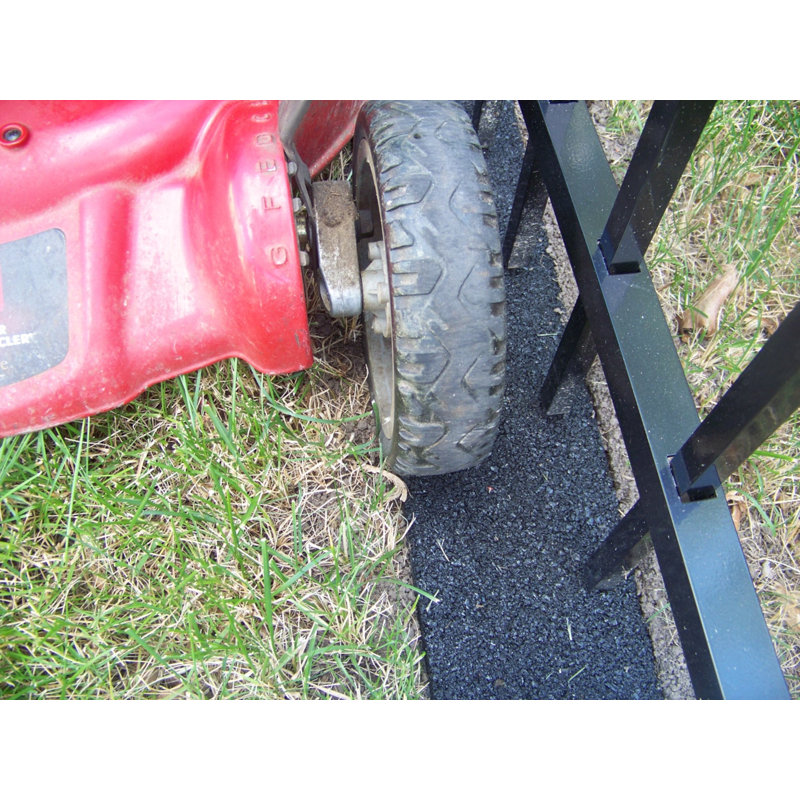 0.5 in. H x 8 ft. W Rubber Roll Edging, Cedar Red