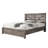  Tryston Farmhouse Full Bed Frame with 49.2" Barn Door Headboard, Gray-506678667-506678663
