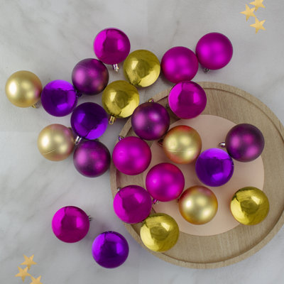 Shatterproof 2-Finish Christmas Ball Ornament