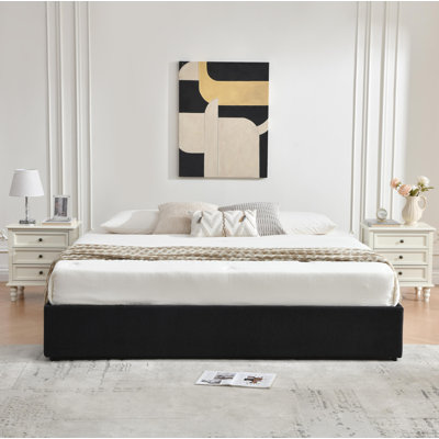 Upholstered  Platform Storage Bed With 4 Drawers