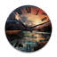 Horloge murale en bois massif Napeague-650297169