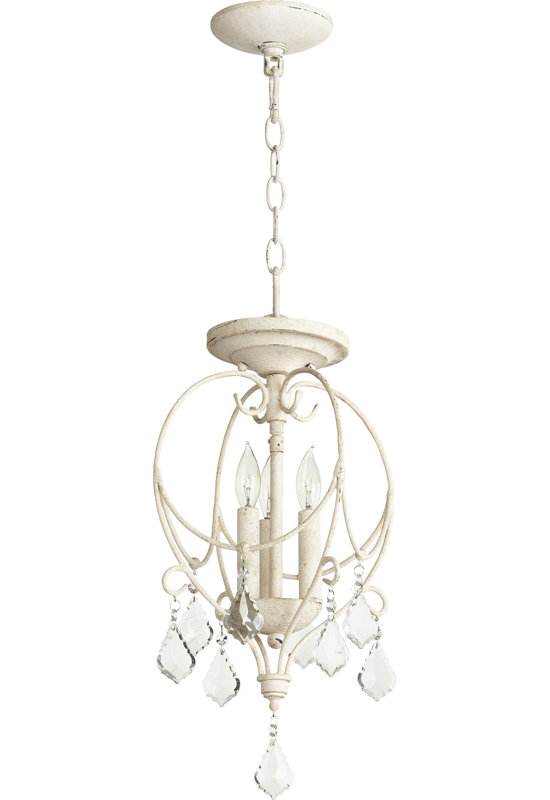 Richland 3 - Light Candle Style Pendant, Persian White