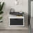 Ailana Floating Bedside Shelf with Drawer and Metal Round Shelf-891998148