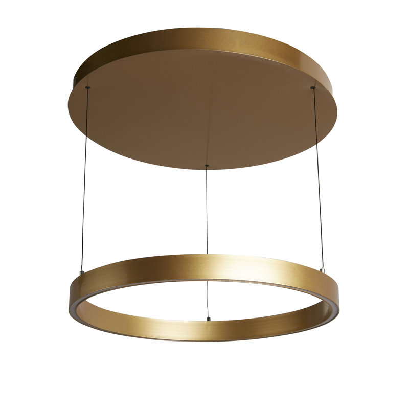 Clintin 1 - Light LED Simple Pendant, Gold