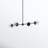 4 - Light Dimmable Kitchen Island Modern Linear Chandelier-904669862