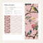Papier peint floral avec oiseaux