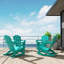 Chaise Adirondack à bascule en plastique / résine Laguna (ensemble de 4)-259206277