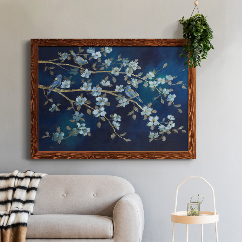 Bluebird conférence - peinture sur toile encadrée, H 31 po x l 44 po x P 0,75 po, Érable