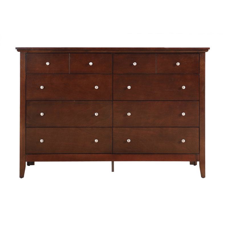 Hammond 8 Drawer 59" Double Dresser, Cappuccino