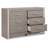 Commode 6 tiroirs l 60,83 po
